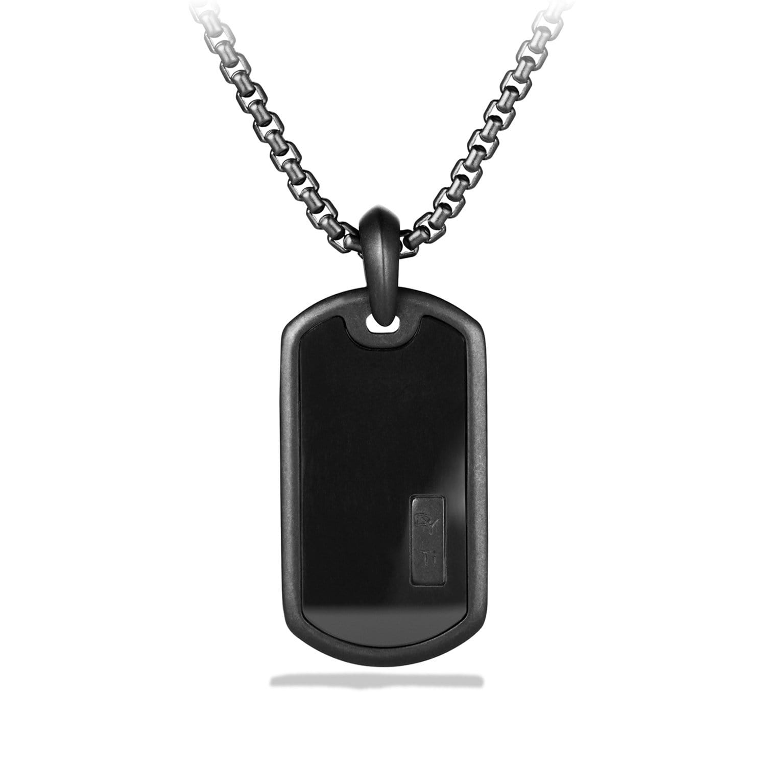 Exotic Stone Tag with Black Onyx - David Yurman- Diamond Cellar