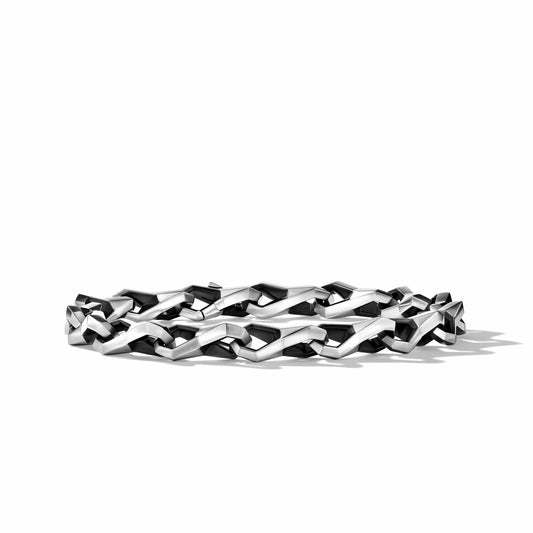 Faceted Link Bracelet in Sterling Silver - David Yurman- Diamond Cellar