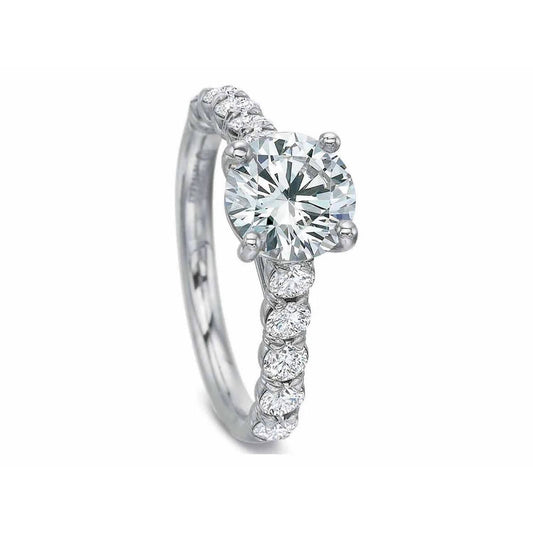 FlushFit™ Silk Prong Diamond Engagement Ring - Precision Set- Diamond Cellar