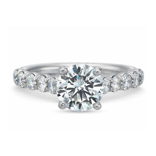FlushFit™ Silk Prong Diamond Engagement Ring - Precision Set- Diamond Cellar