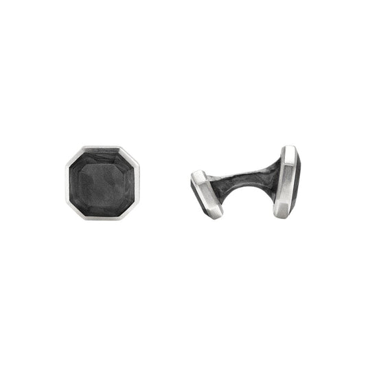 Forged Carbon Cufflinks - David Yurman- Diamond Cellar