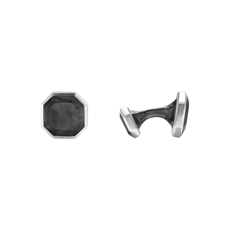 Forged Carbon Cufflinks - David Yurman- Diamond Cellar