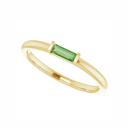 Green Tourmaline Ring - Diamond Cellar- Diamond Cellar