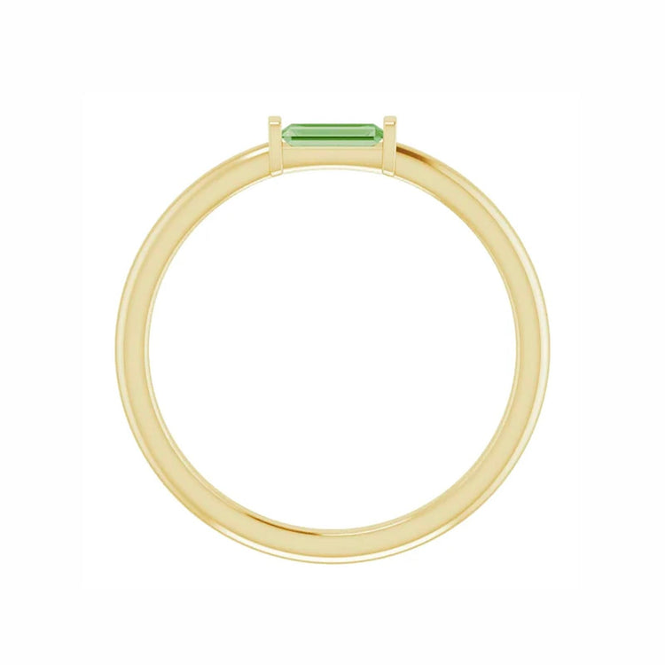 Green Tourmaline Ring - Diamond Cellar- Diamond Cellar