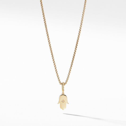Hamsa Amulet with Diamonds in 18k Gold - David Yurman- Diamond Cellar