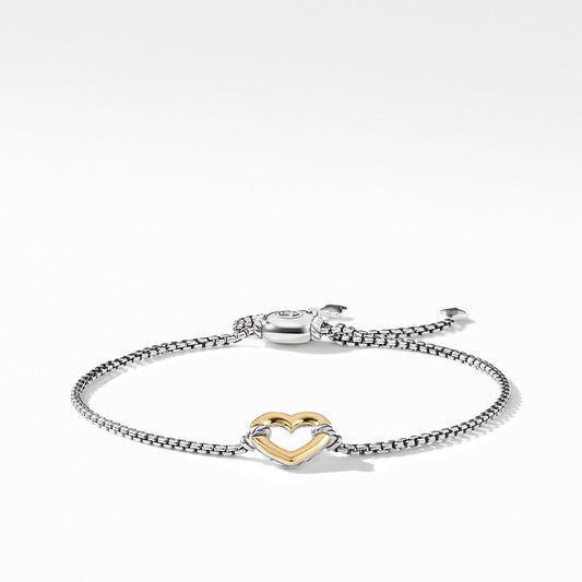 Heart Station Bracelet with 18K Gold - David Yurman- Diamond Cellar