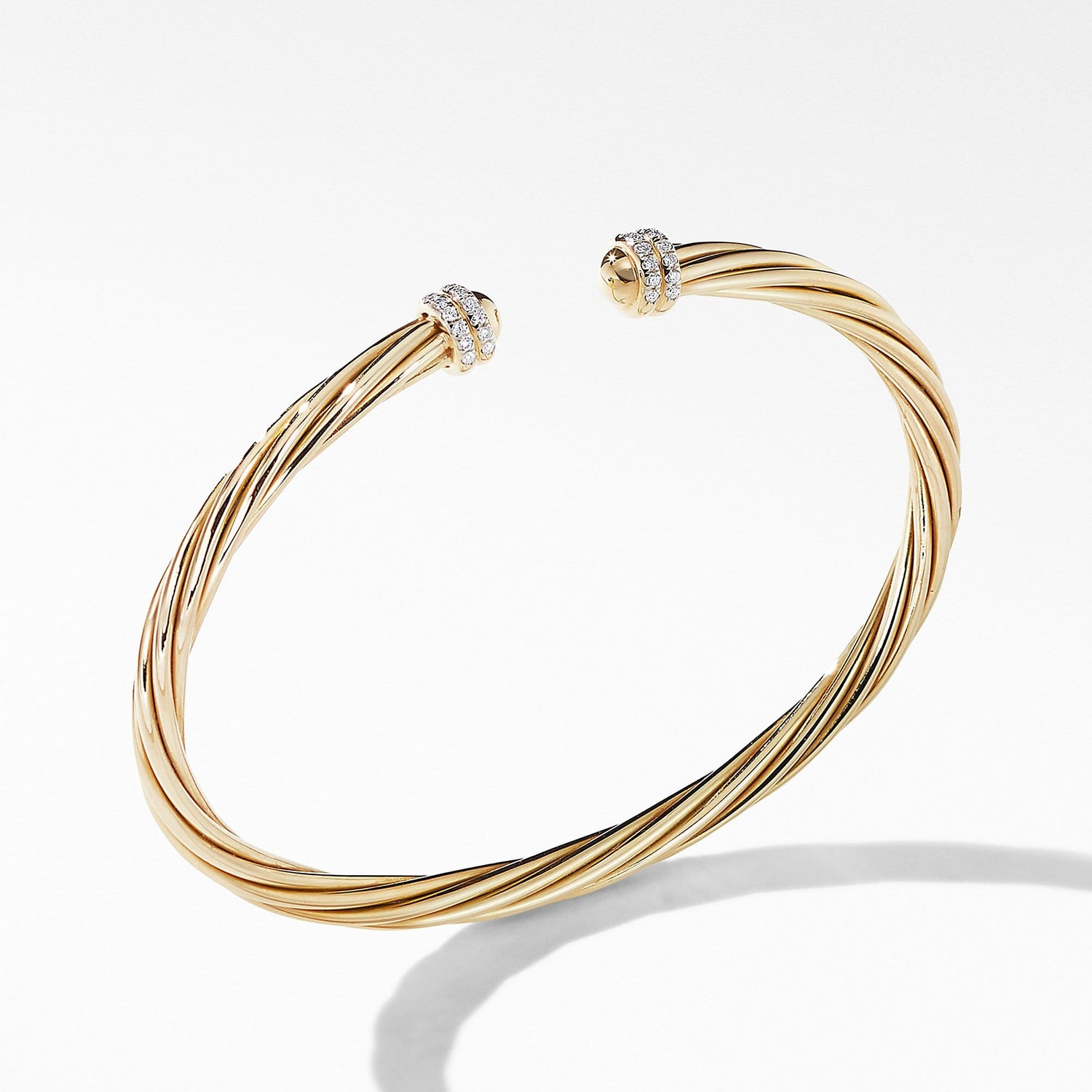 Helena Bracelet in 18K Yellow Gold with Diamonds - David Yurman- Diamond Cellar