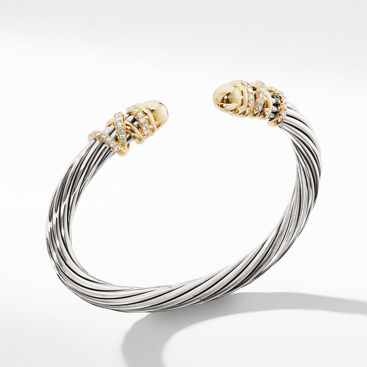 Helena Bracelet with Gold Dome and Diamonds - David Yurman- Diamond Cellar