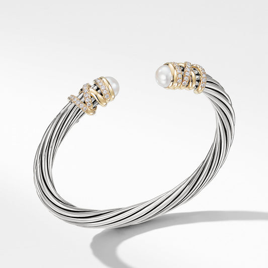 Helena Bracelet with Pearls and Diamonds - David Yurman- Diamond Cellar