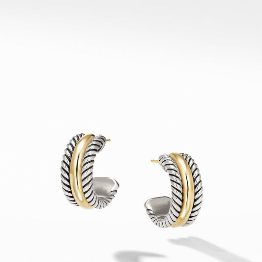 Hoop Earrings with Gold - David Yurman- Diamond Cellar
