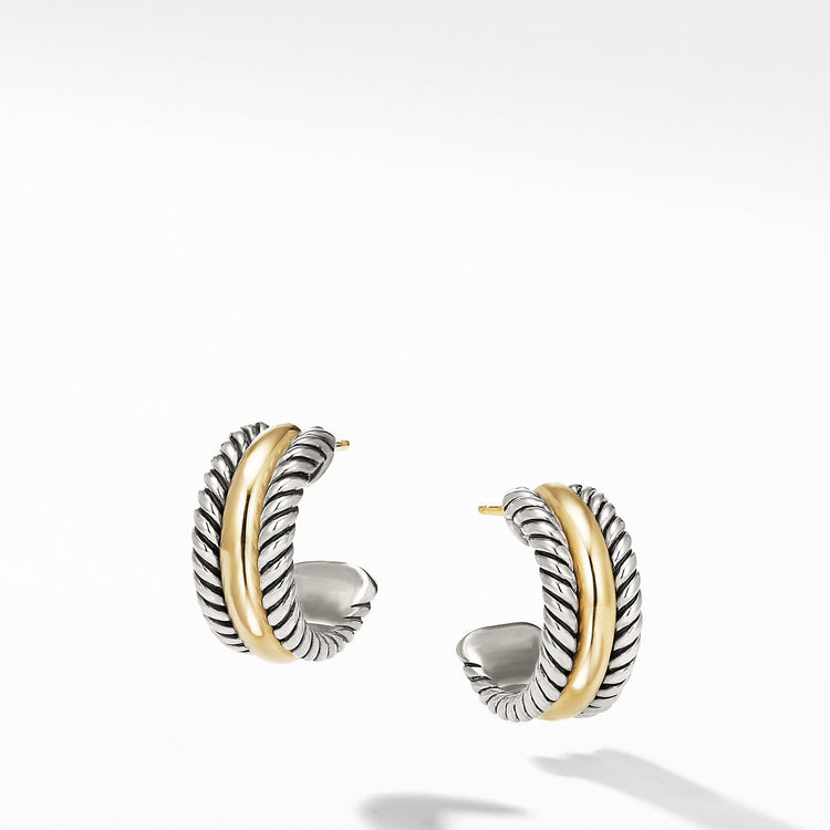Hoop Earrings with Gold - David Yurman- Diamond Cellar