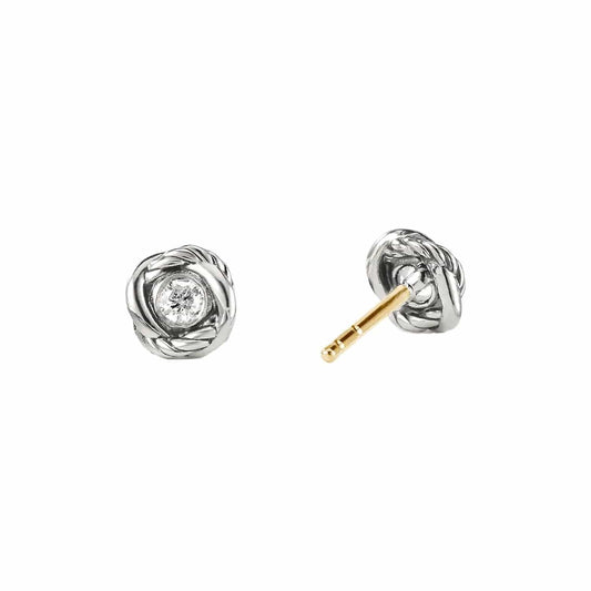 Infinity Earrings with Diamonds - David Yurman- Diamond Cellar
