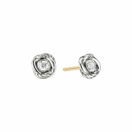 Infinity Earrings with Diamonds - David Yurman- Diamond Cellar