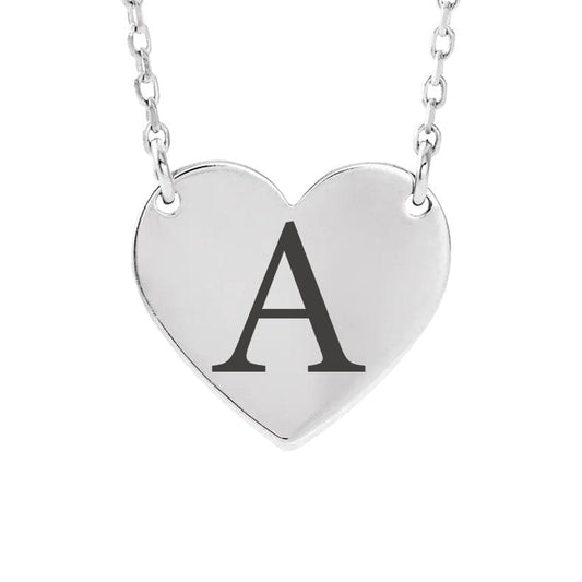 Initial Heart Necklace - Diamond Cellar- Diamond Cellar