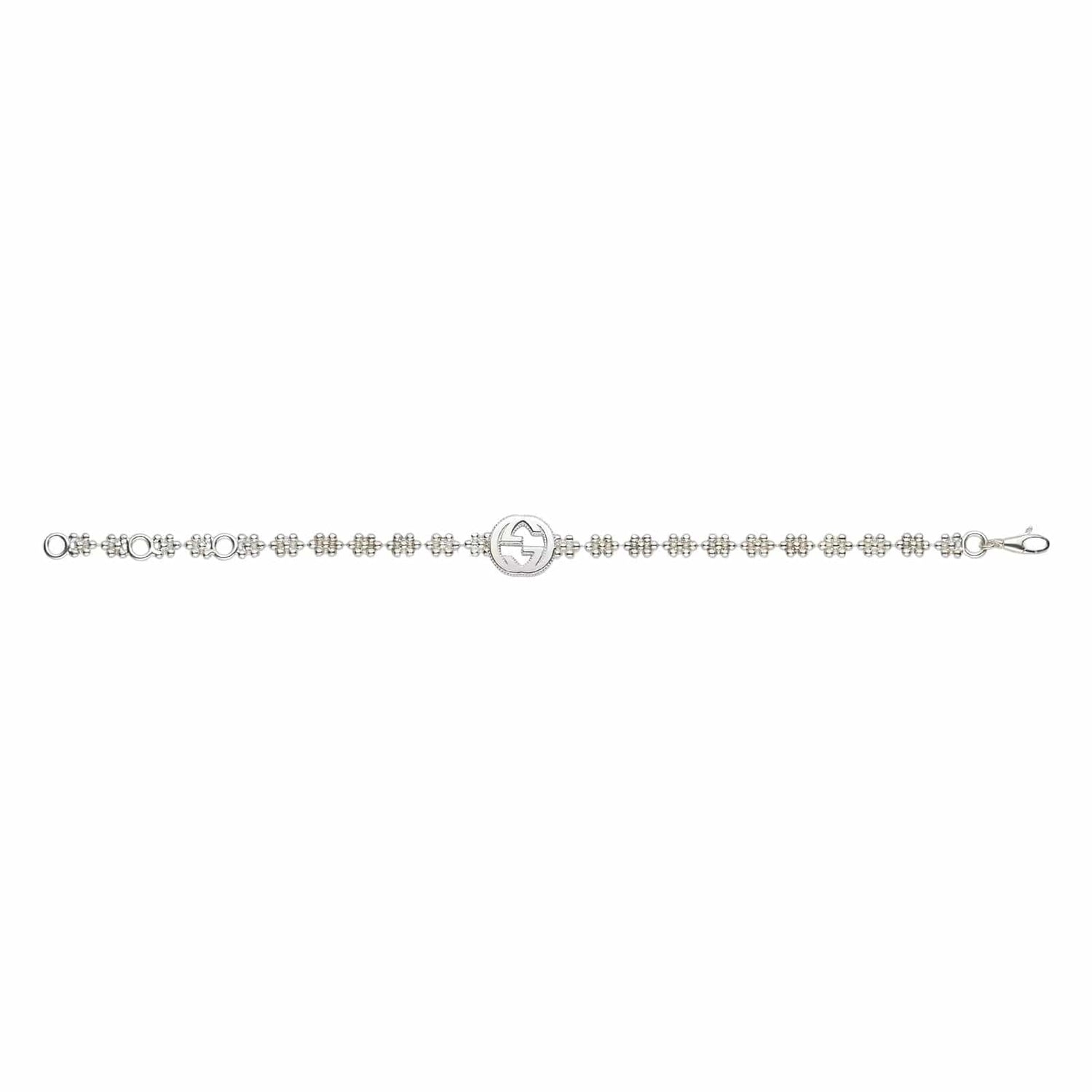 Interlocking G Flower Chain Bracelet - Gucci- Diamond Cellar