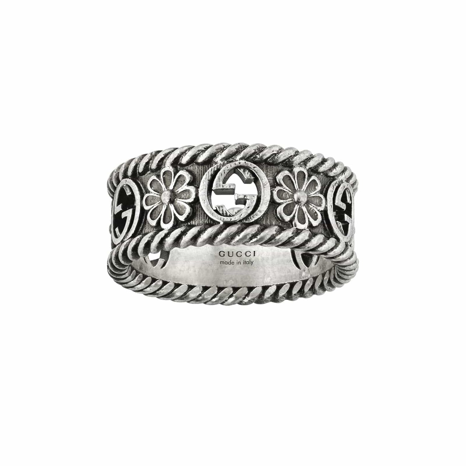 Interlocking G Flower Ring (Size 12) - Gucci- Diamond Cellar