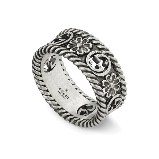 Interlocking G Flower Ring (Size 12) - Gucci- Diamond Cellar