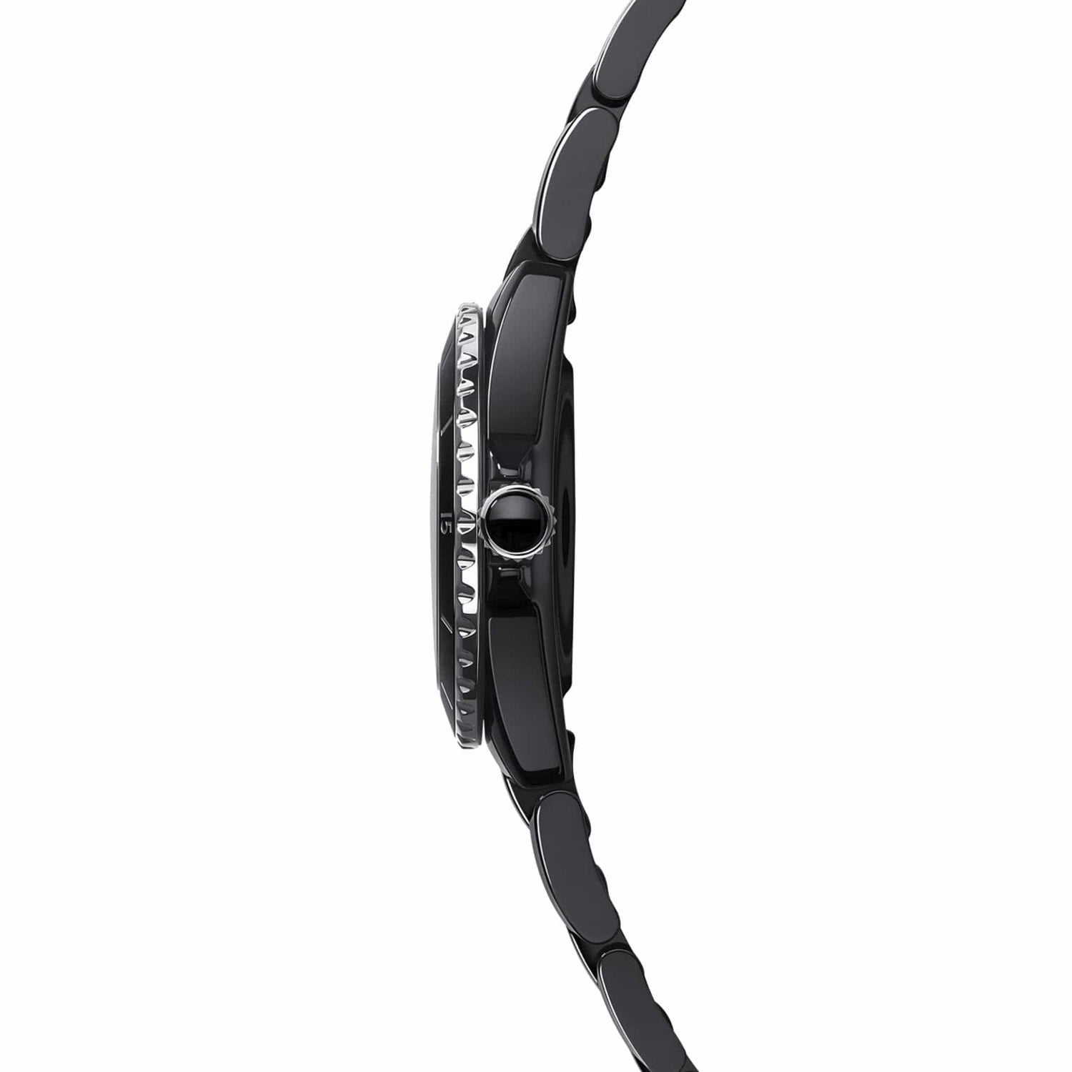 Chanel J12 Automatic Diamond Black Dial Ladies Watch H5702