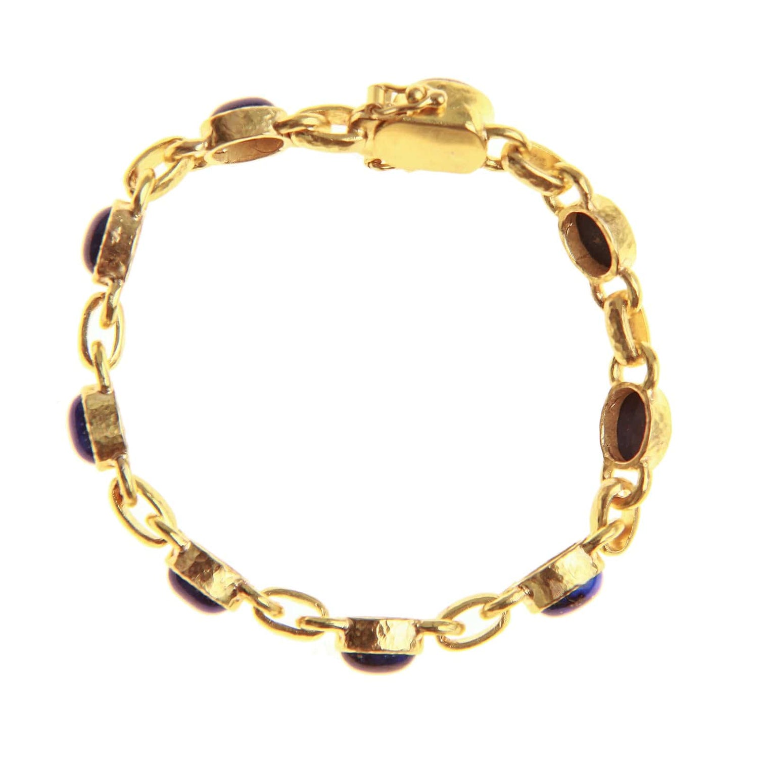 Lapis Link Bracelet - Elizabeth Locke Jewels- Diamond Cellar