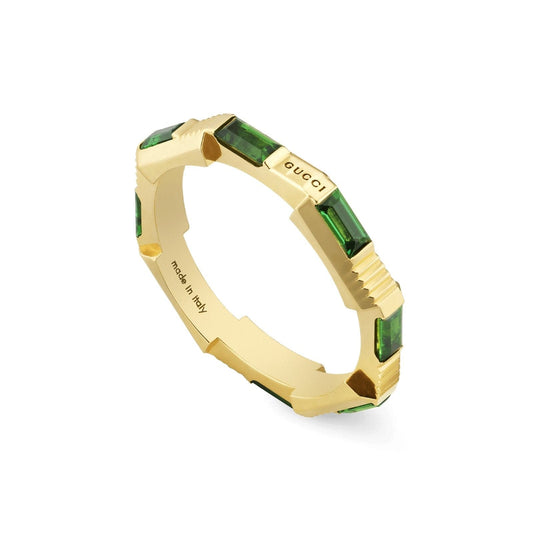 Link To Love Gucci Green Tourmaline Ring - Gucci- Diamond Cellar
