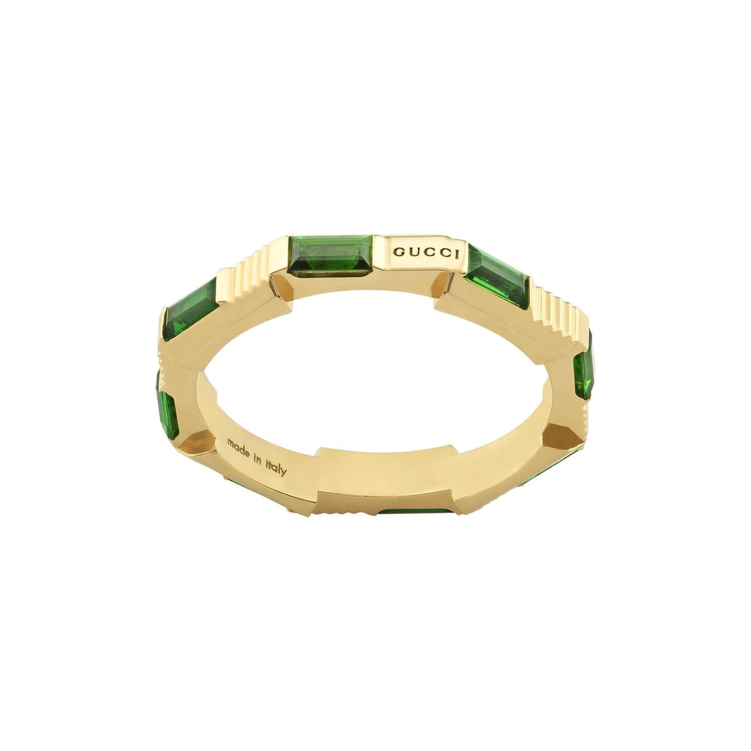 Link To Love Gucci Green Tourmaline Ring - Gucci- Diamond Cellar