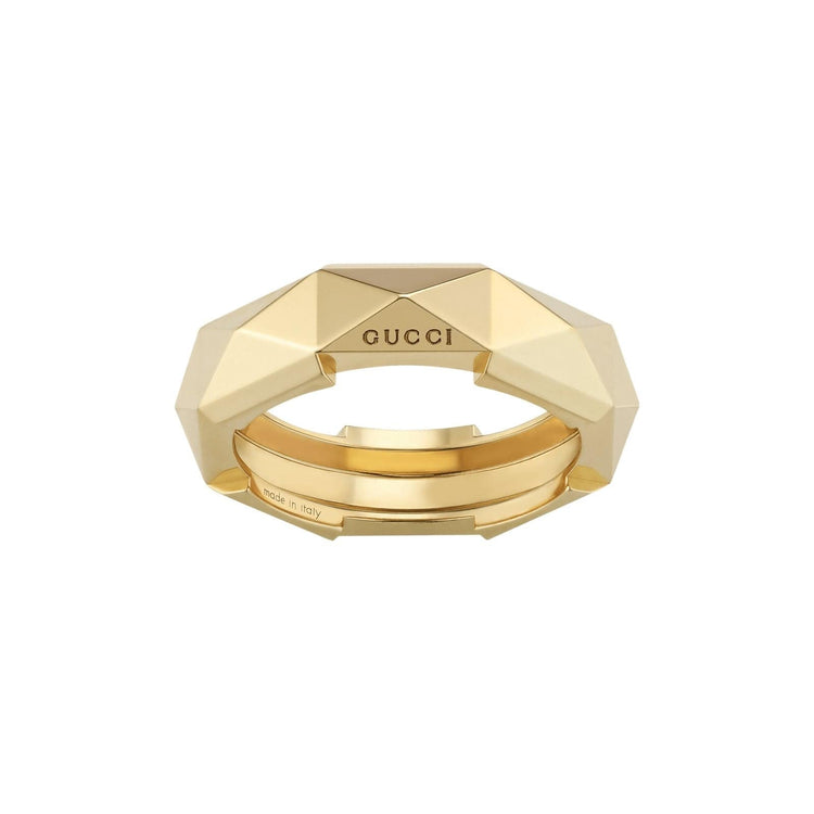 Link To Love Gucci Studded Ring - Gucci- Diamond Cellar