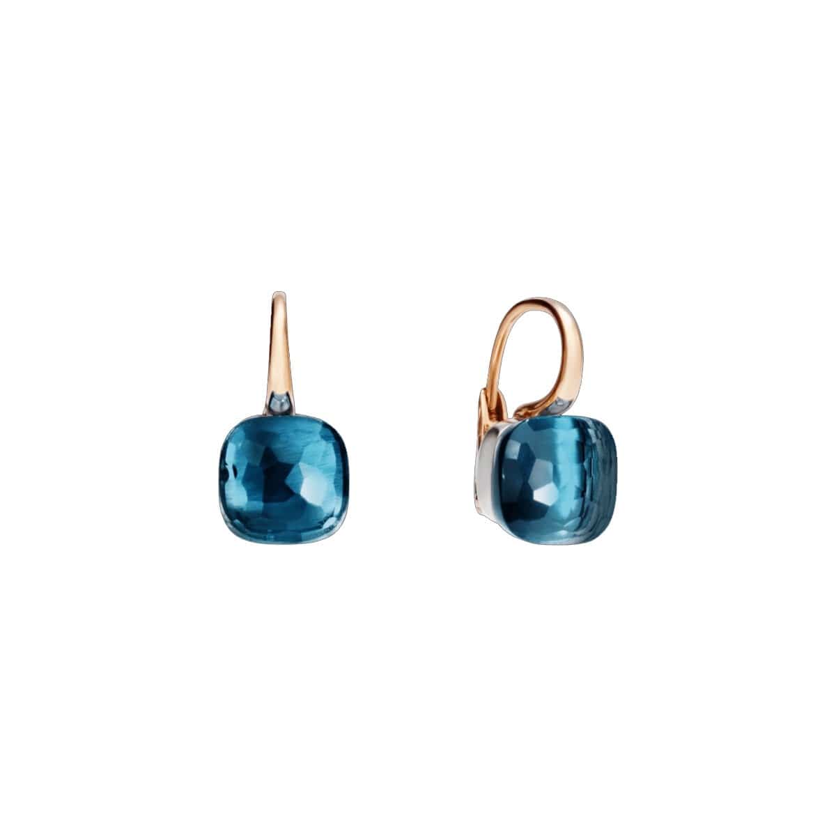 London Blue Topaz Nudo Classic Earrings - Pomellato- Diamond Cellar