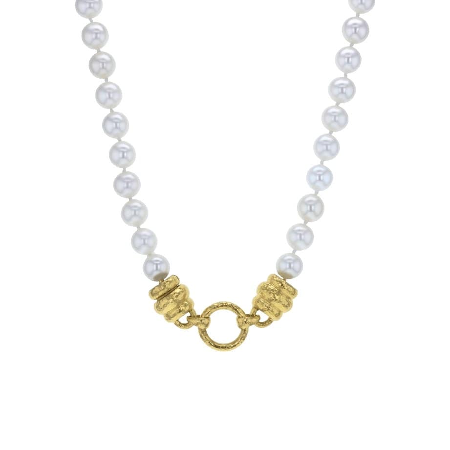 Martin Clasp Pearl Strand Necklace - Elizabeth Locke Jewels- Diamond Cellar