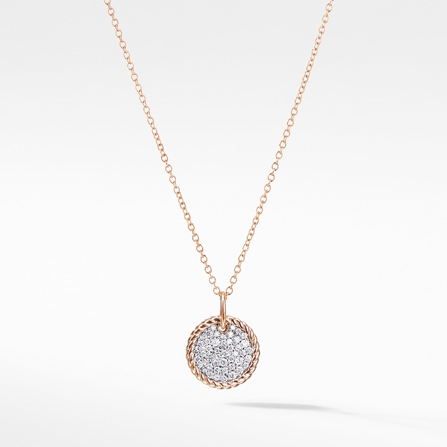 Necklace with Diamonds in 18K Rose Gold - David Yurman- Diamond Cellar