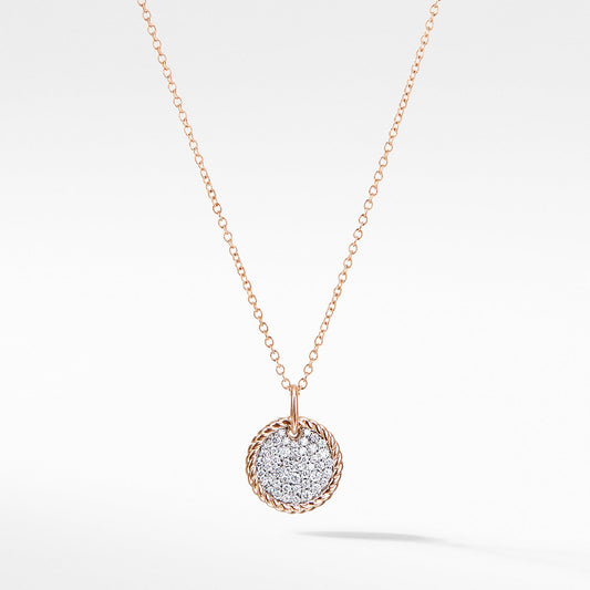 Necklace with Diamonds in 18K Rose Gold - David Yurman- Diamond Cellar