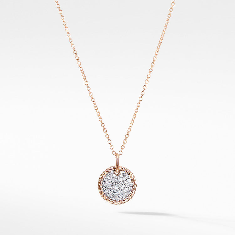 Necklace with Diamonds in 18K Rose Gold - David Yurman- Diamond Cellar