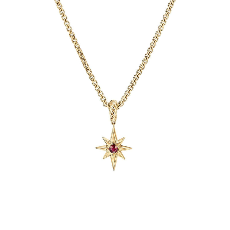North Star Birthstone Amulet in Ruby - David Yurman- Diamond Cellar