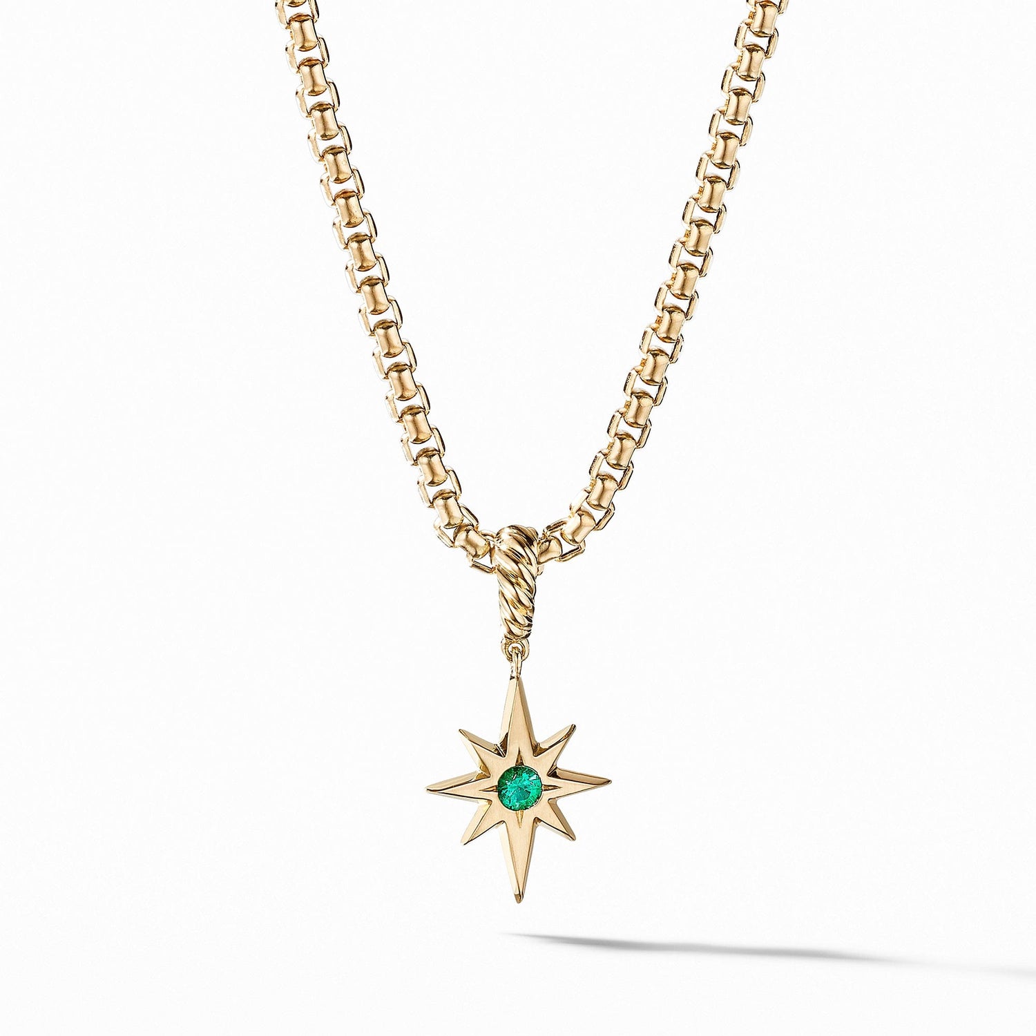 North Star Birthstone Pendant in Emerald - David Yurman- Diamond Cellar