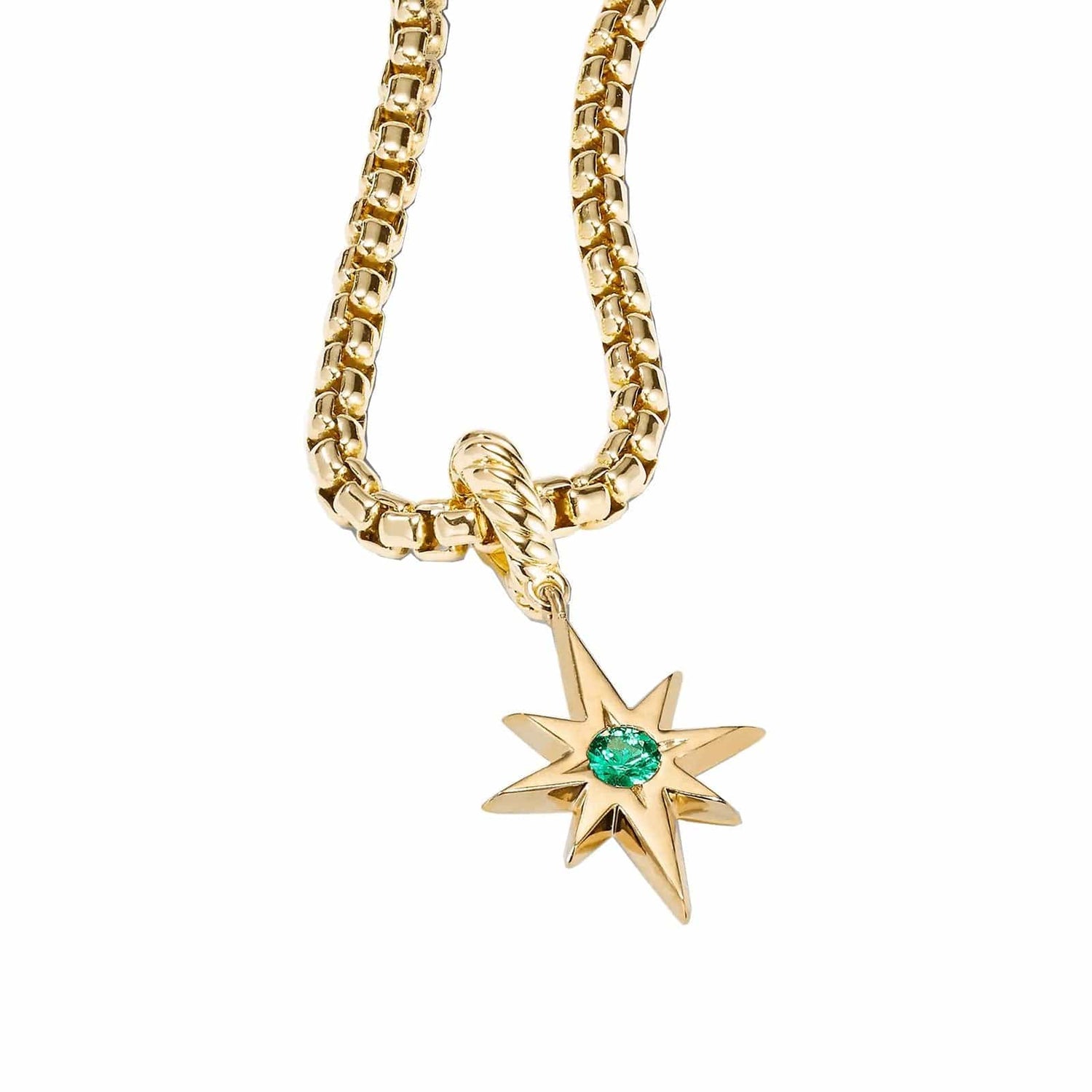 North Star Birthstone Pendant in Emerald - David Yurman- Diamond Cellar