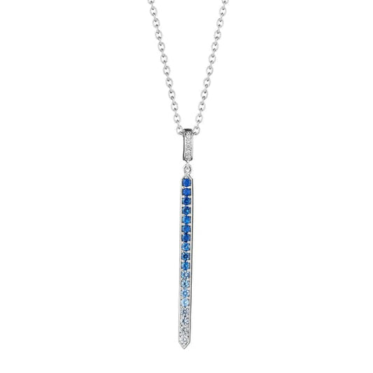 Ombre Blue Sapphire & Diamond Enhancer - Penny Preville- Diamond Cellar
