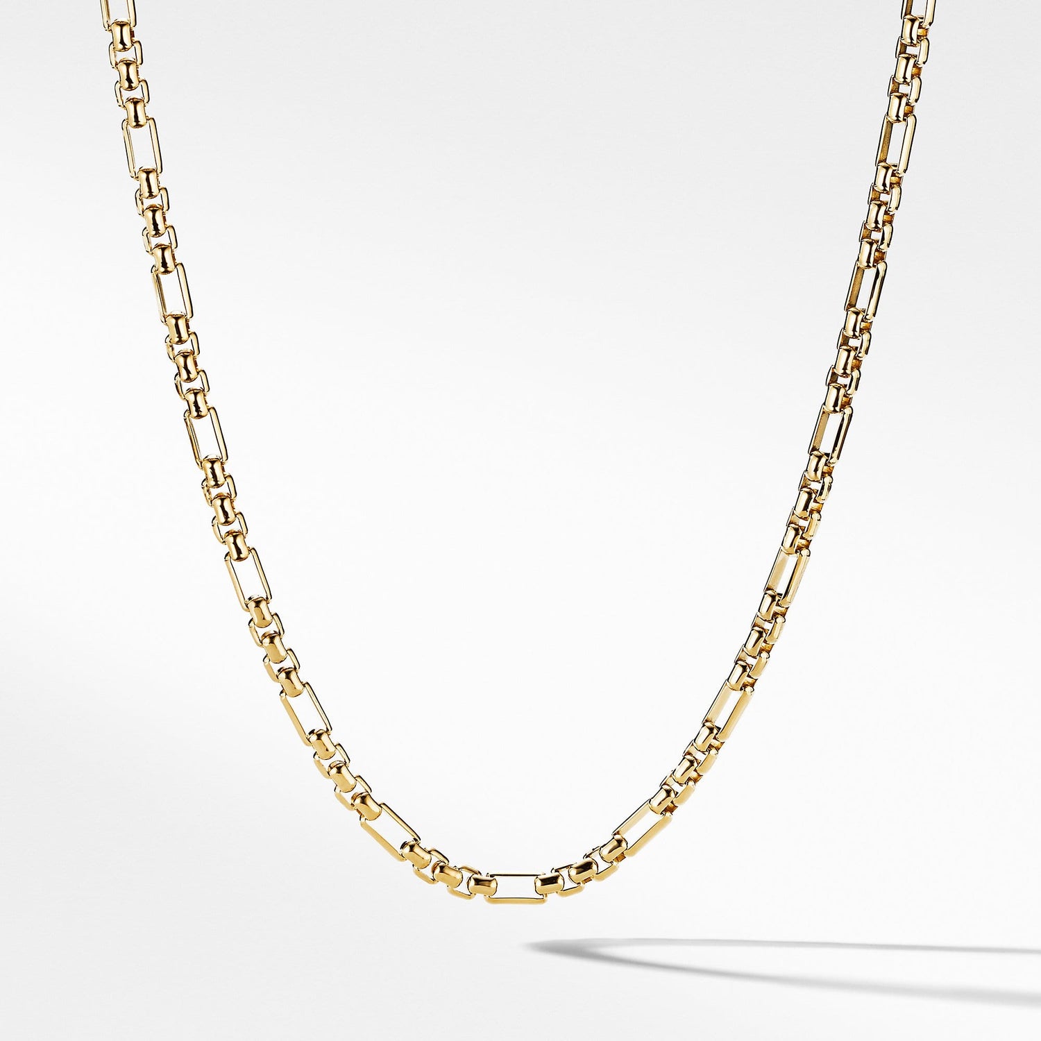 Open Station Box Chain in 18K Yellow Gold - David Yurman- Diamond Cellar