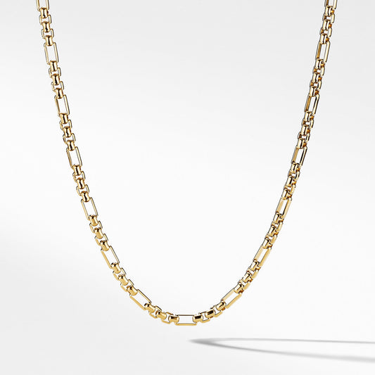 Open Station Box Chain in 18K Yellow Gold - David Yurman- Diamond Cellar