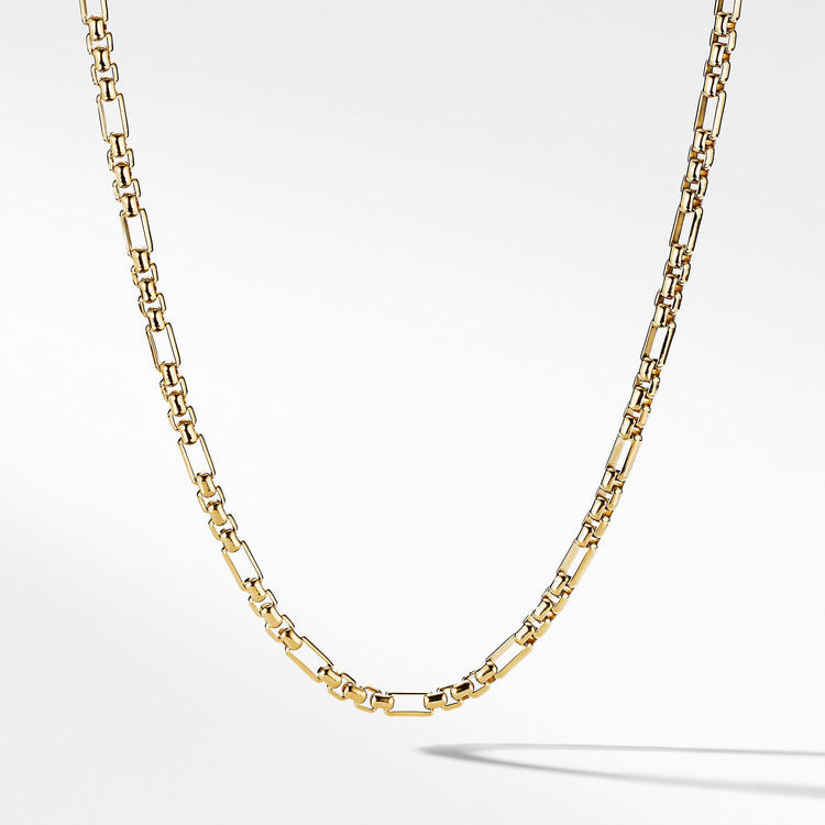 Open Station Box Chain in 18K Yellow Gold - David Yurman- Diamond Cellar