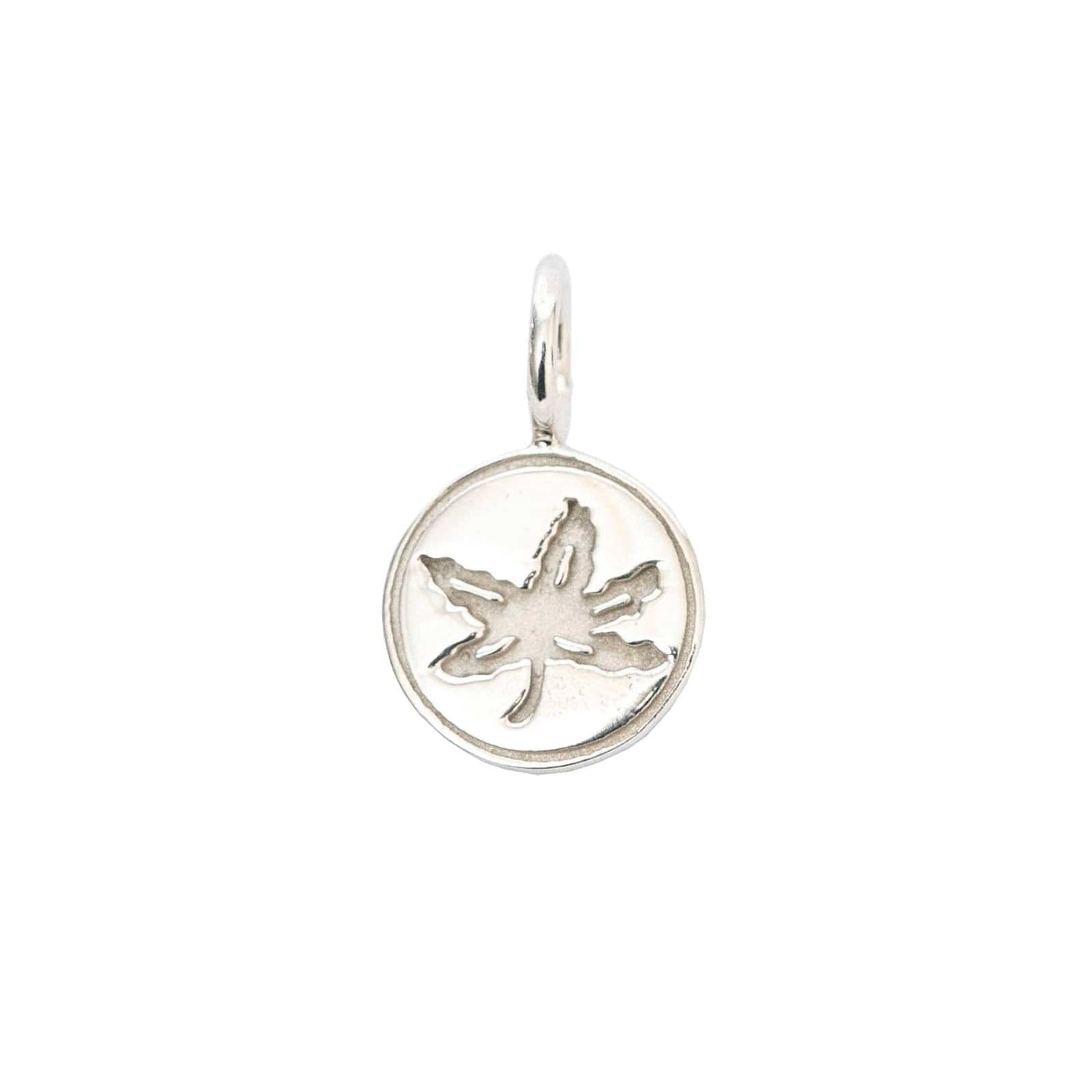 OSU Buckeye Leaf Charm - Diamond Cellar- Diamond Cellar