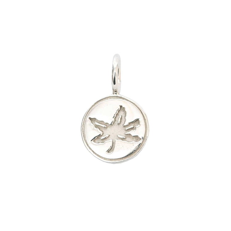 OSU Buckeye Leaf Charm - Diamond Cellar- Diamond Cellar