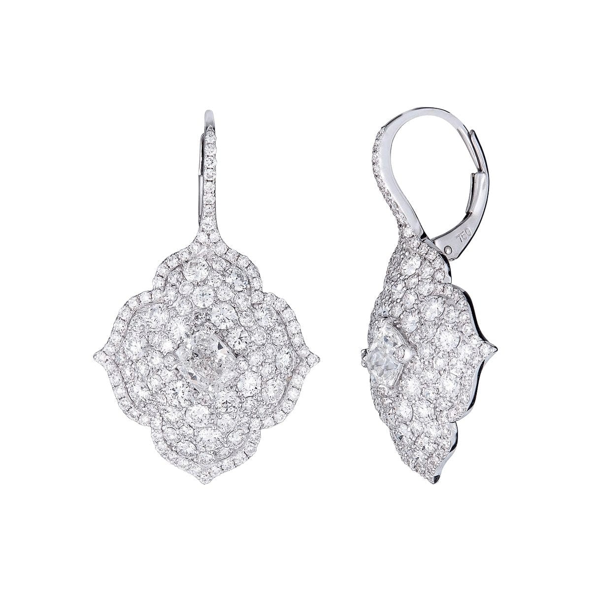 Pacha on Wire Earrings in Diamond - Piranesi- Diamond Cellar
