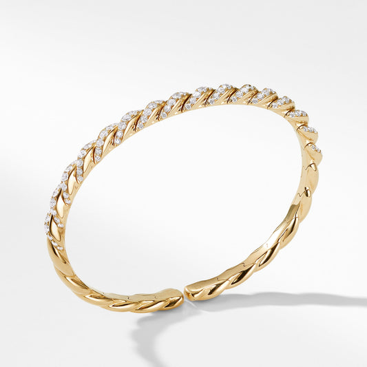 Pave Bracelet in 18K Gold with Diamonds - David Yurman- Diamond Cellar