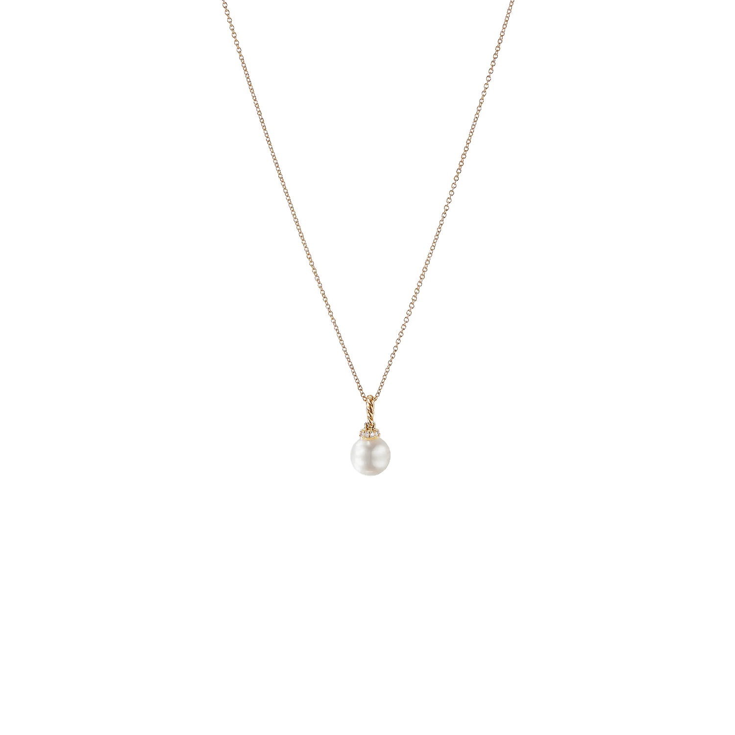 Pearl and Diamond Solari Pendant - David Yurman- Diamond Cellar