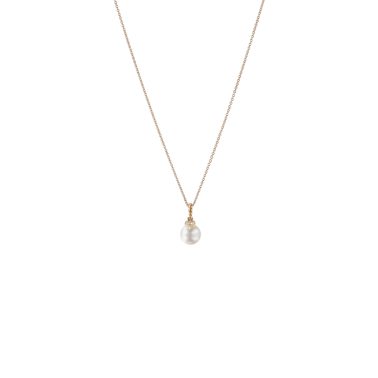 Pearl and Diamond Solari Pendant - David Yurman- Diamond Cellar