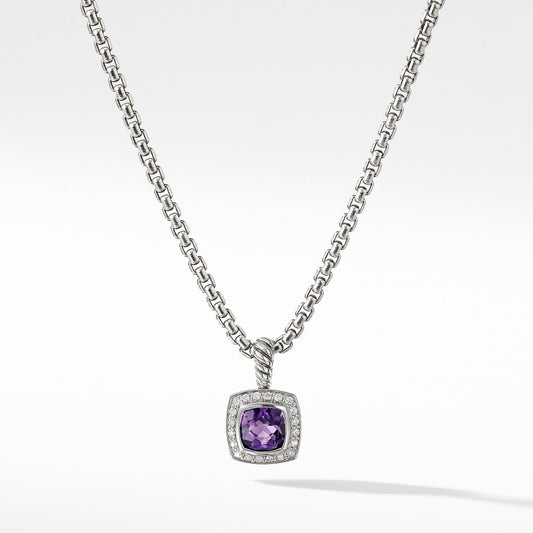 Pendant Necklace with Amethyst and Diamonds - David Yurman- Diamond Cellar