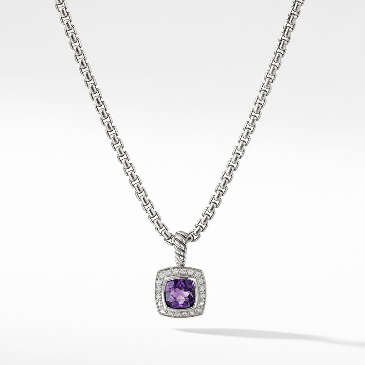 Pendant Necklace with Amethyst and Diamonds - David Yurman- Diamond Cellar