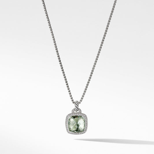 Pendant with Prasiolite and Diamonds - David Yurman- Diamond Cellar