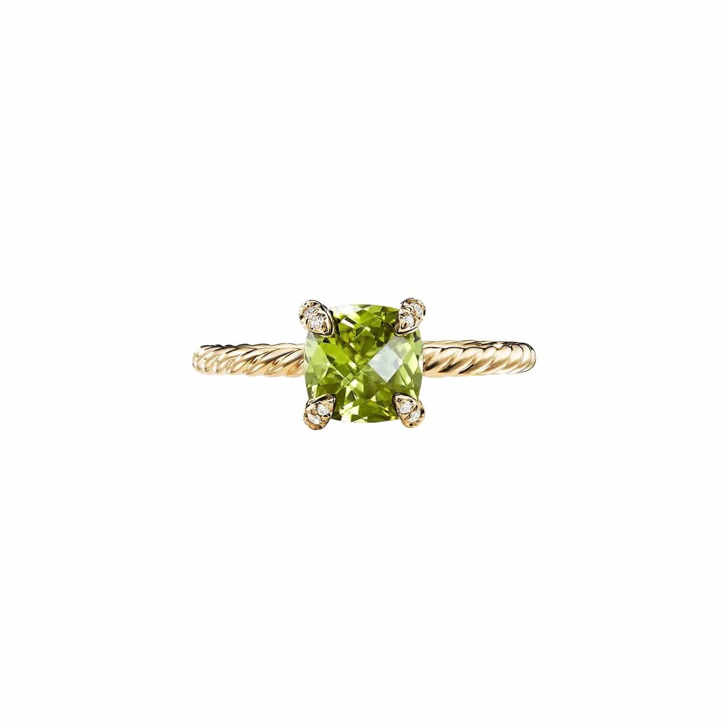 Peridot and Diamond Châtelaine Ring - David Yurman- Diamond Cellar