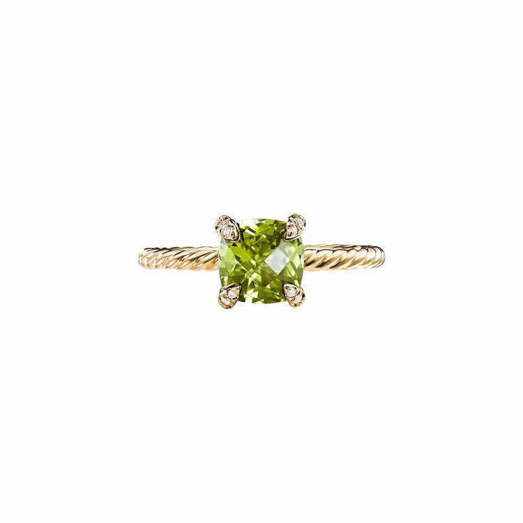 Peridot and Diamond Châtelaine Ring - David Yurman- Diamond Cellar
