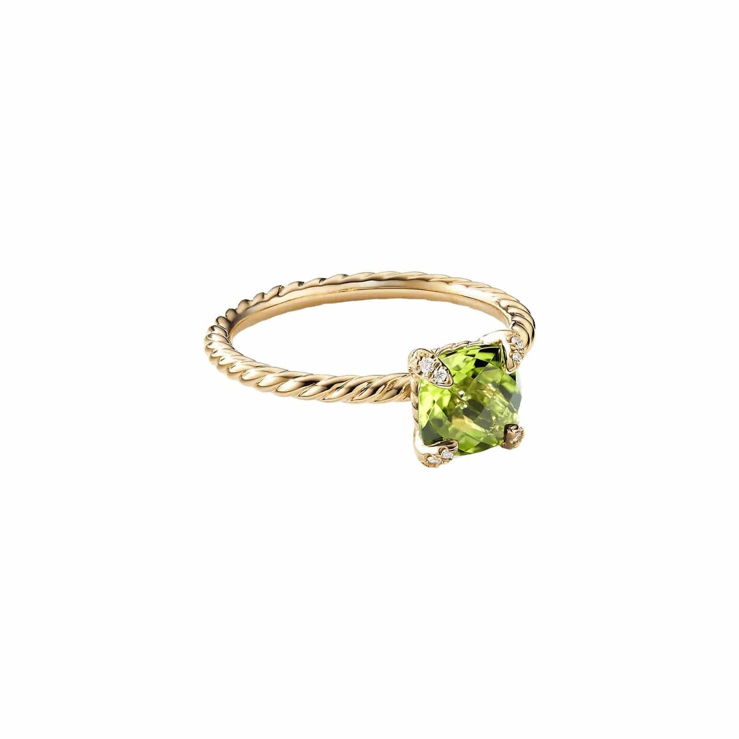 Peridot and Diamond Châtelaine Ring - David Yurman- Diamond Cellar